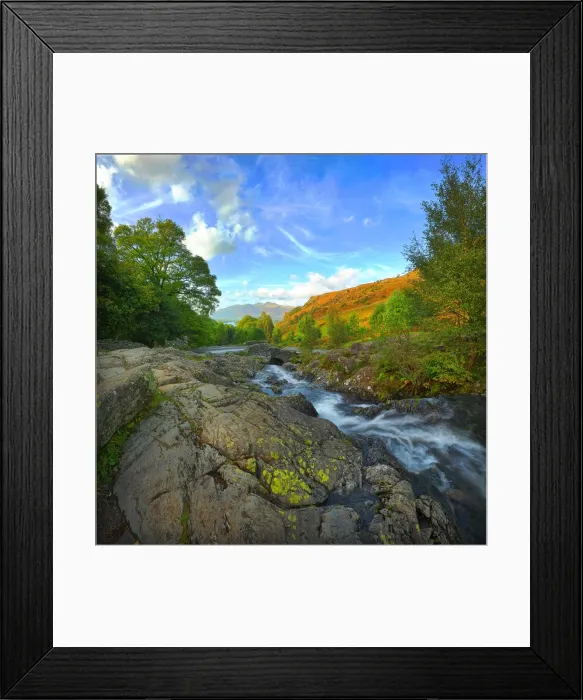 Framed Print : Ashness Bridge Derwent Water Lake district England Framed Print : Ashness Bridge Derwent Water Lake district England