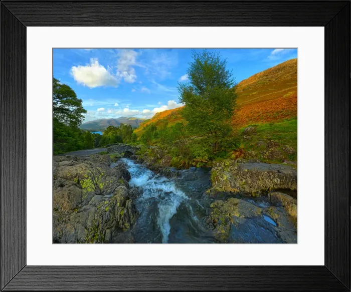 Framed Print : Ashness Bridge Derwent Water Lake district England Framed Print : Ashness Bridge Derwent Water Lake district England