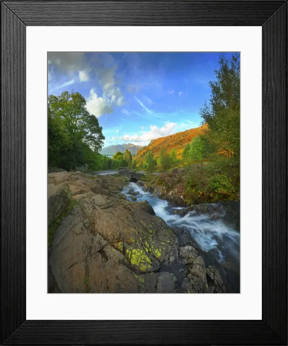 Framed Print : Ashness Bridge Derwent Water Lake district England Framed Print : Ashness Bridge Derwent Water Lake district England