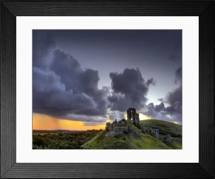 Framed Print : Corfe Castle England