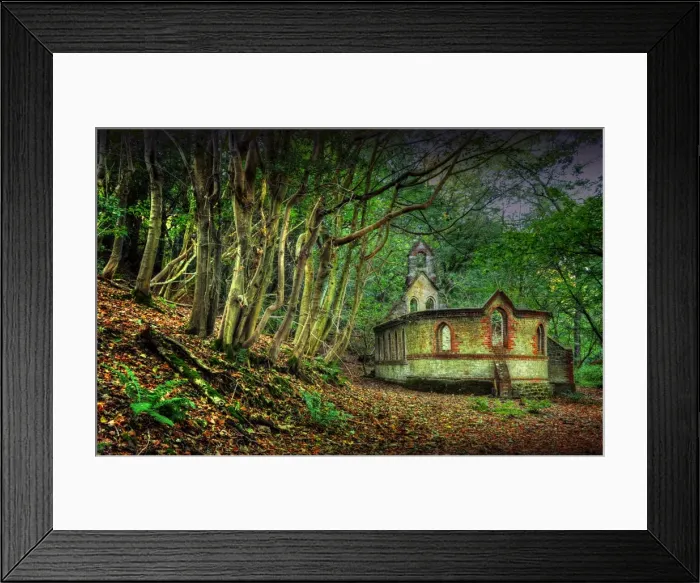 Framed Print : Abandoned church