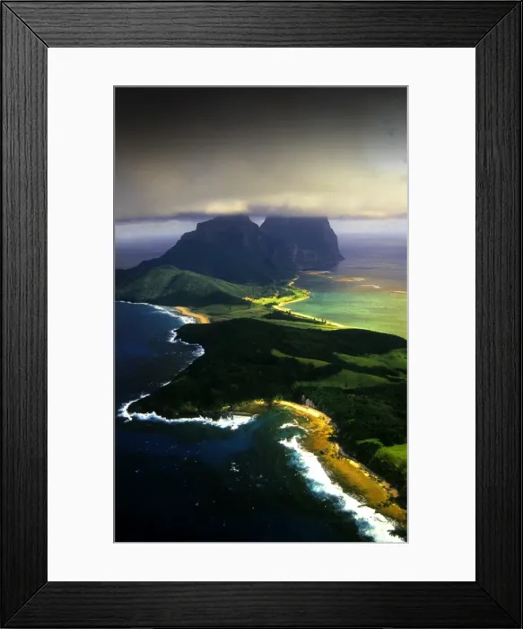 Framed Print : Aerial view of Lord Howe Island