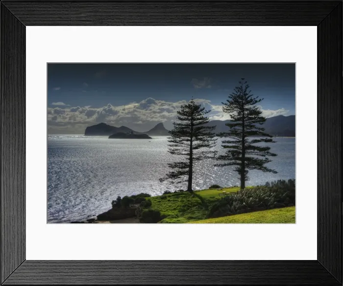 Framed Print : Lord Howe Island lagoon view