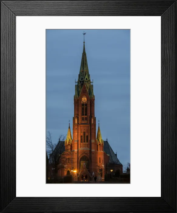 Framed Print : Johanneskirken at Dusk