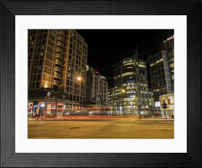 Framed Print : Winter Street Lights in Oslo Framed Print : Winter Street Lights in Oslo