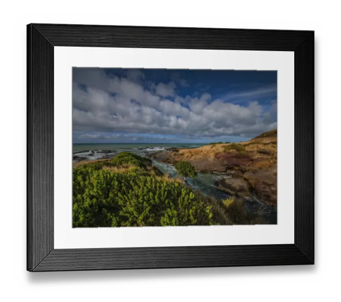 Framed Print : Hillgrove coastline