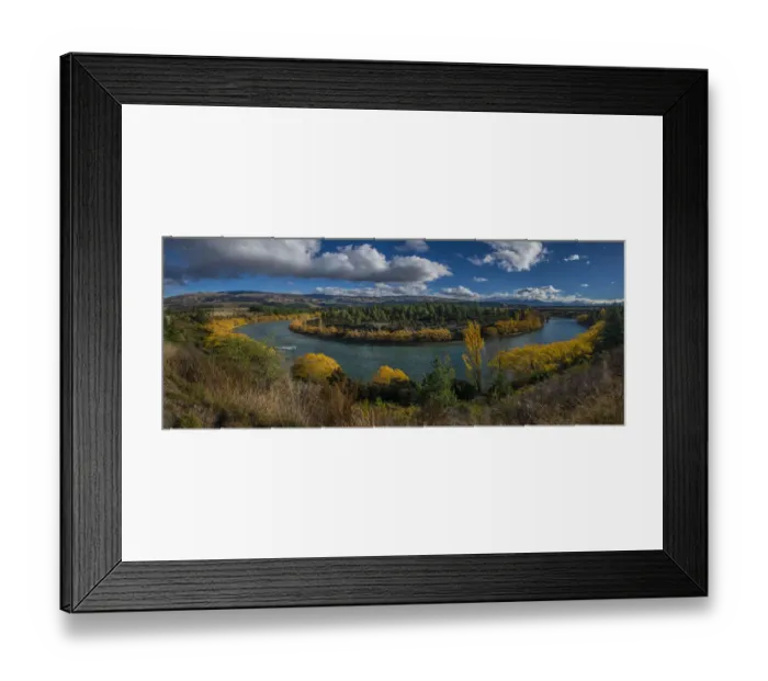 Framed Print : Panorama of the Clutha River