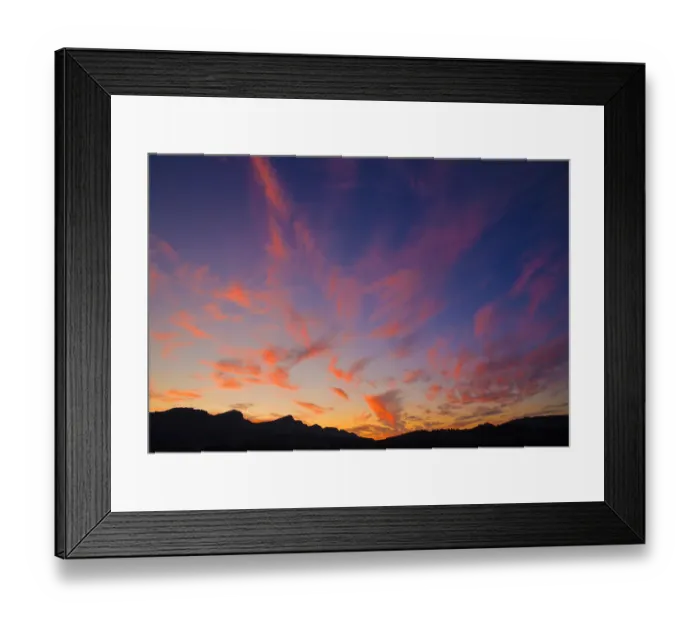 Framed Print : Fire in the Sky