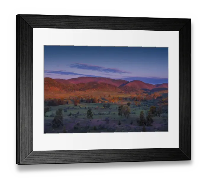 Framed Print : Bunyeroo dusk