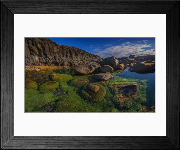Framed Print : Coastal Rockpool