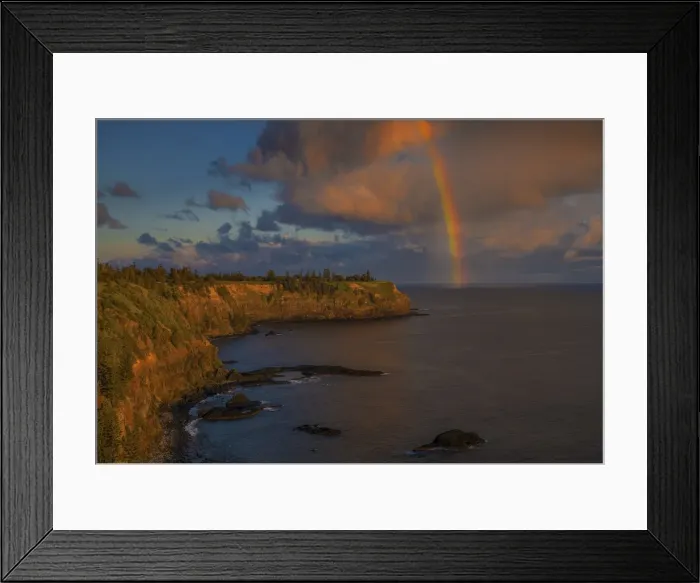 Framed Print : Duncombe bay Rainbow Framed Print : Duncombe bay Rainbow