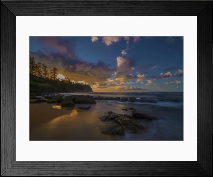 Framed Print : Cemetery bay dawn