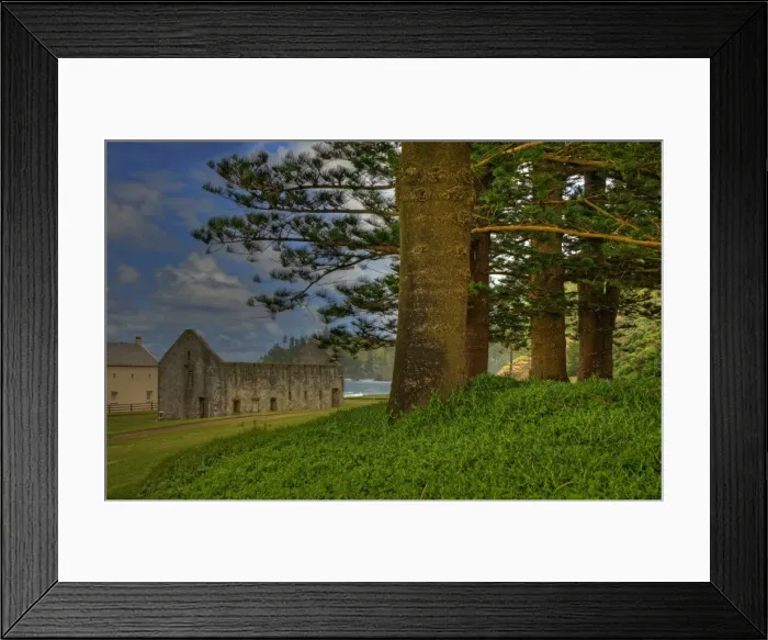 Framed Print : View to the Crank Mill at Kingston