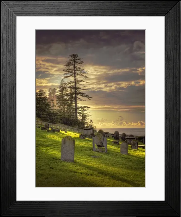 Framed Print : First light over Kingston Cemetery Framed Print : First light over Kingston Cemetery