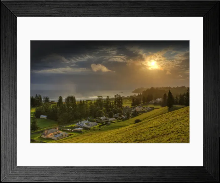 Framed Print : Sunset at Elizabeth lookout Framed Print : Sunset at Elizabeth lookout