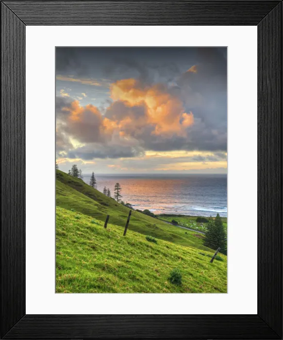 Framed Print : Dawn Light Cemetery bay