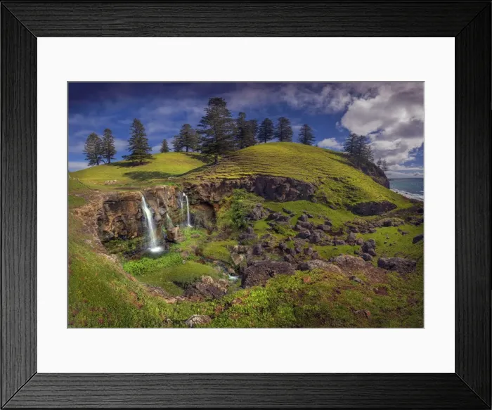 Framed Print : Cockpit falls in waterfall valley Framed Print : Cockpit falls in waterfall valley