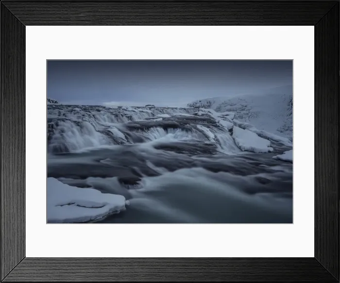 Framed Print : View to Gullfoss waterfall