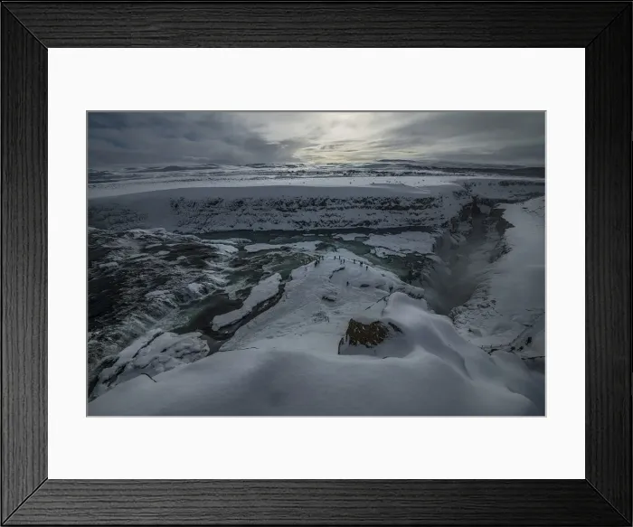 Framed Print : Gullfoss in Winter Framed Print : Gullfoss in Winter