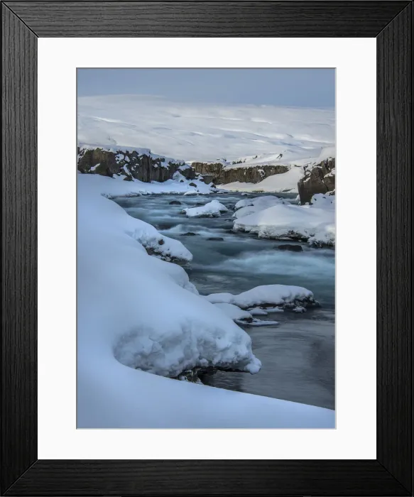 Framed Print : Godafoss in Winter