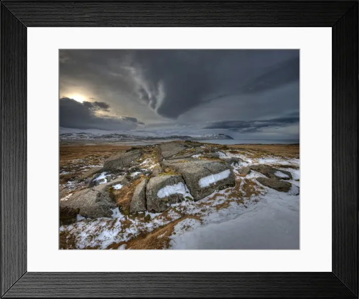 Framed Print : Cloud formations near Breidevik Framed Print : Cloud formations near Breidevik