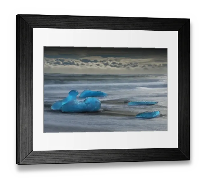 Framed Print : Jokulsarlon Beach