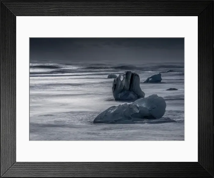 Framed Print : Jokulsarlon Beach