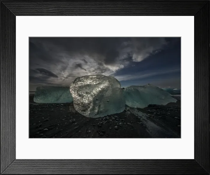 Framed Print : Jokulsarlon beach