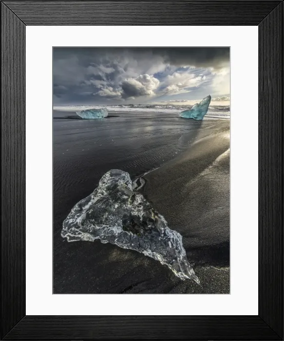 Framed Print : Jokulsarlon Beach Framed Print : Jokulsarlon Beach