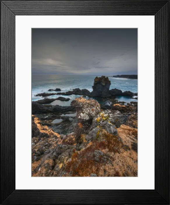 Framed Print : Snaefellsjokull coastline Framed Print : Snaefellsjokull coastline