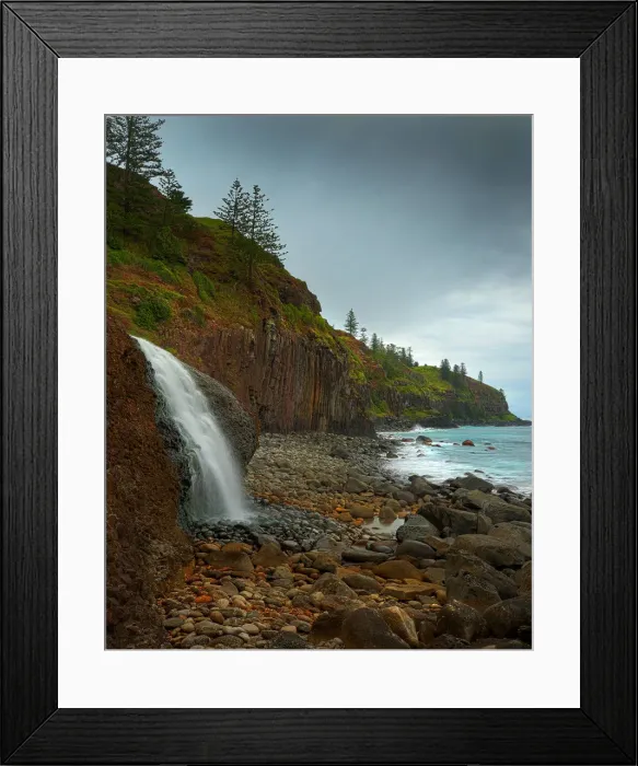 Framed Print : Lower Cockpit Falls
