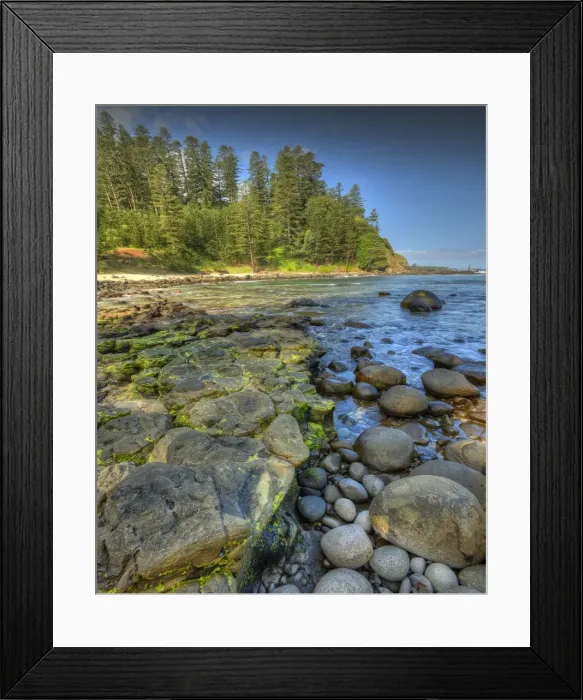 Framed Print : Low Tide at Cresswell Bay Framed Print : Low Tide at Cresswell Bay
