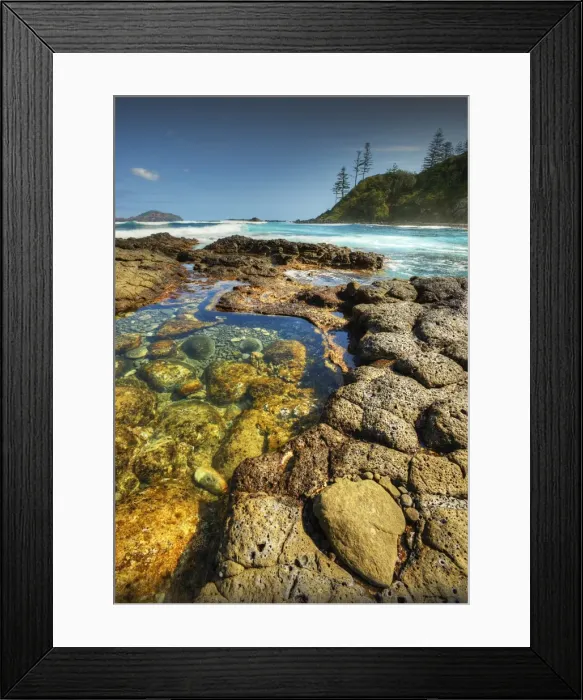 Framed Print : Cresswell Bay at low tide Framed Print : Cresswell Bay at low tide
