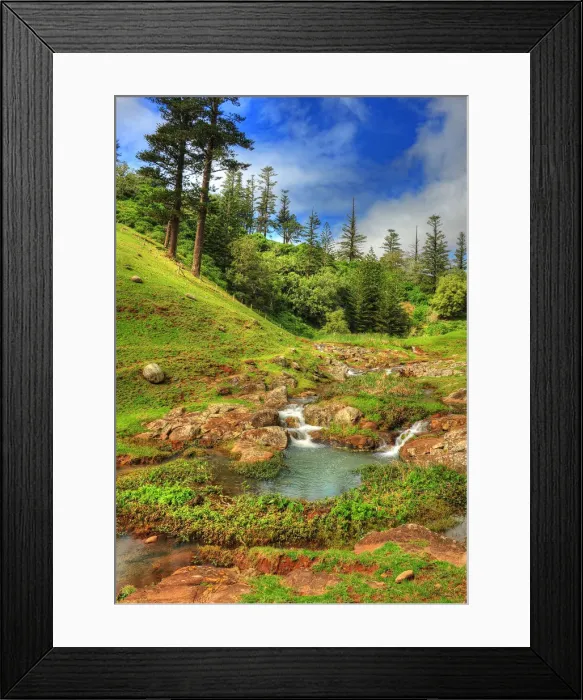 Framed Print : Cascade Creek in Cockpit Valley