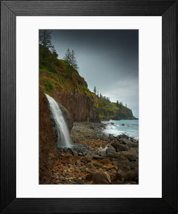 Framed Print : Lower Cockpit Falls