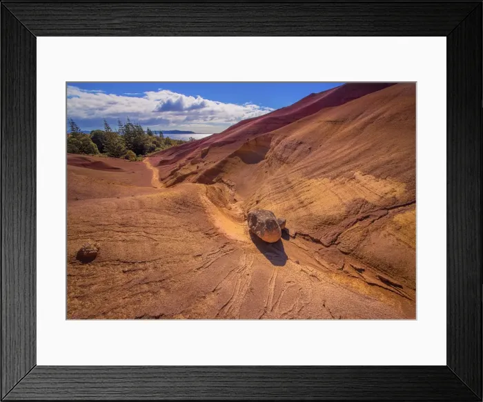 Framed Print : Red Canyon Phillip Island