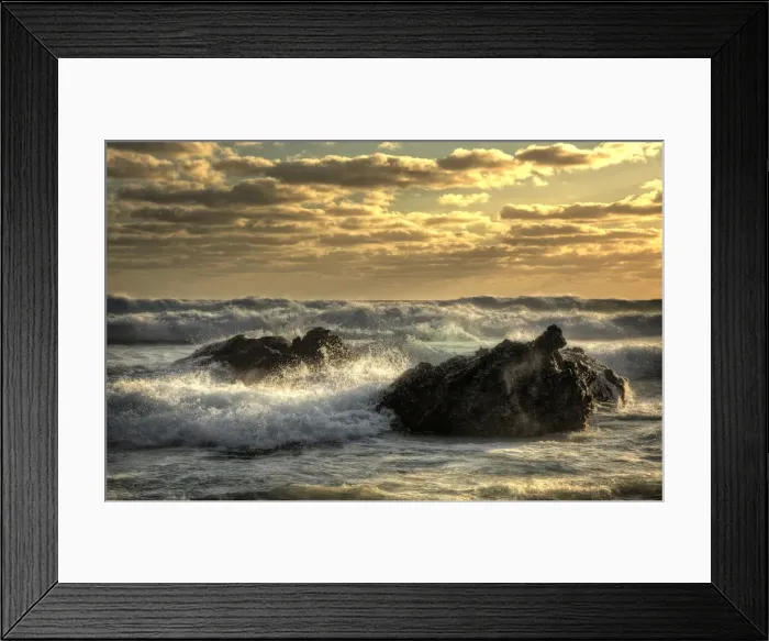 Framed Print : Breaking surf Framed Print : Breaking surf