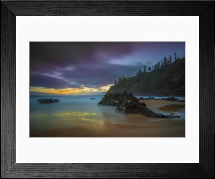Framed Print : Ocean Dusk