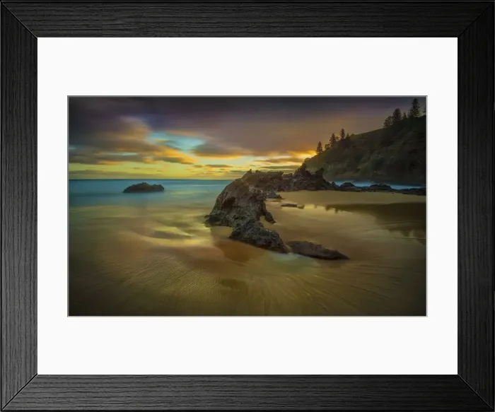Framed Print : Dusk colours of Anson Bay