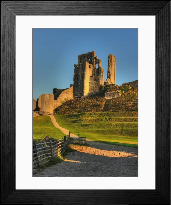 Framed Print : View to Corfe Castle Framed Print : View to Corfe Castle