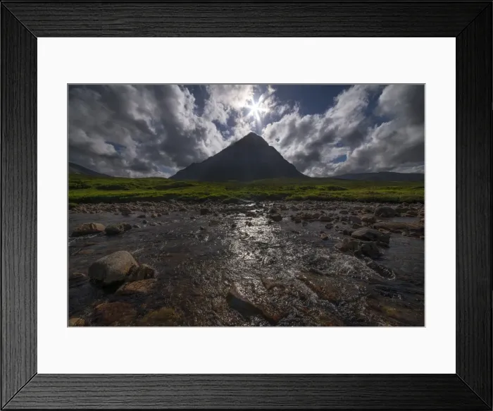 Framed Print : Etive River sunstar