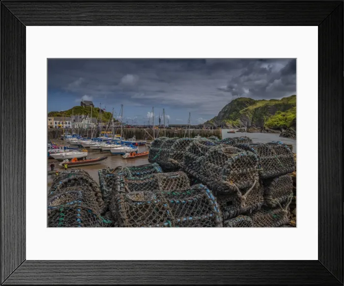 Framed Print : Lobster pots at Ilfracombe Framed Print : Lobster pots at Ilfracombe