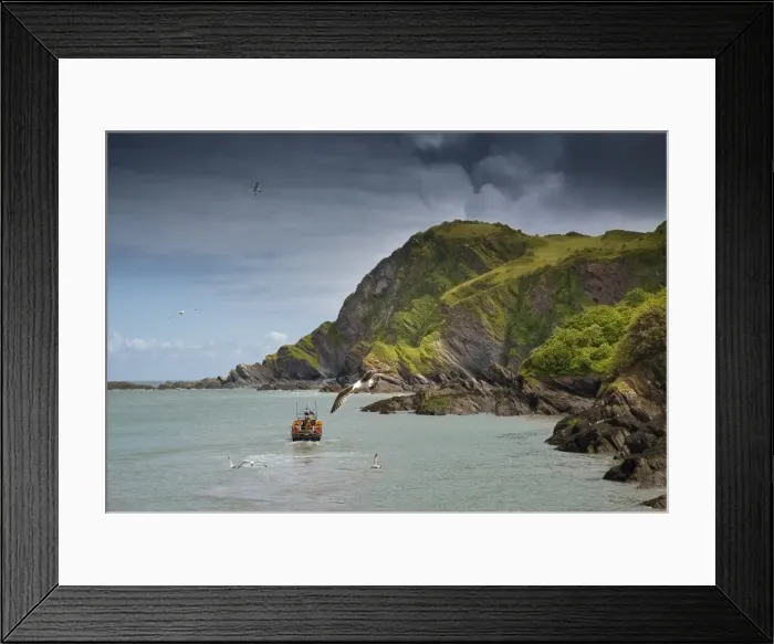 Framed Print : Ilfracombe lifeboat