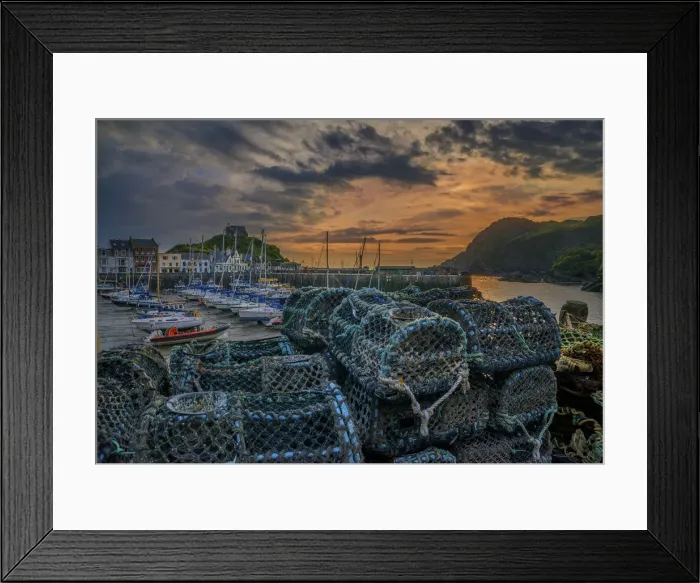 Framed Print : Lobster Pots at Ilfracombe