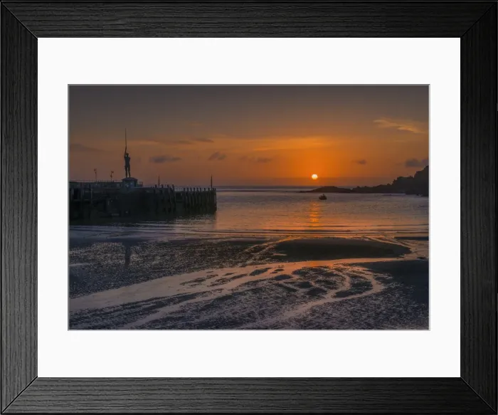 Framed Print : Dawn at Ilfracombe