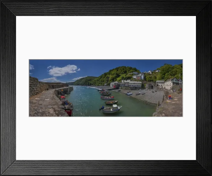 Framed Print : Clovelly Harbour