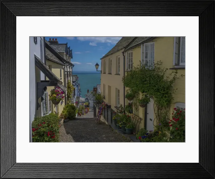 Framed Print : Clovelly village