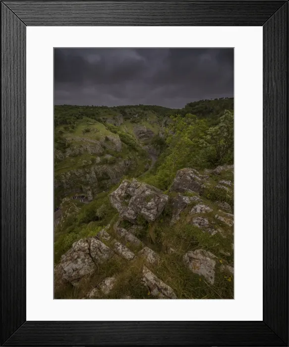 Framed Print : Cheddar Gorge view