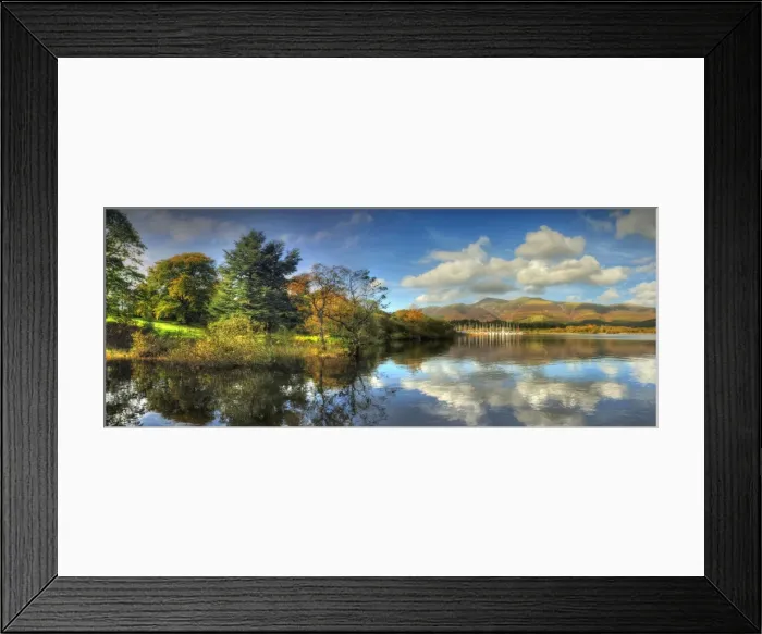 Framed Print : Derwent water panorama Framed Print : Derwent water panorama