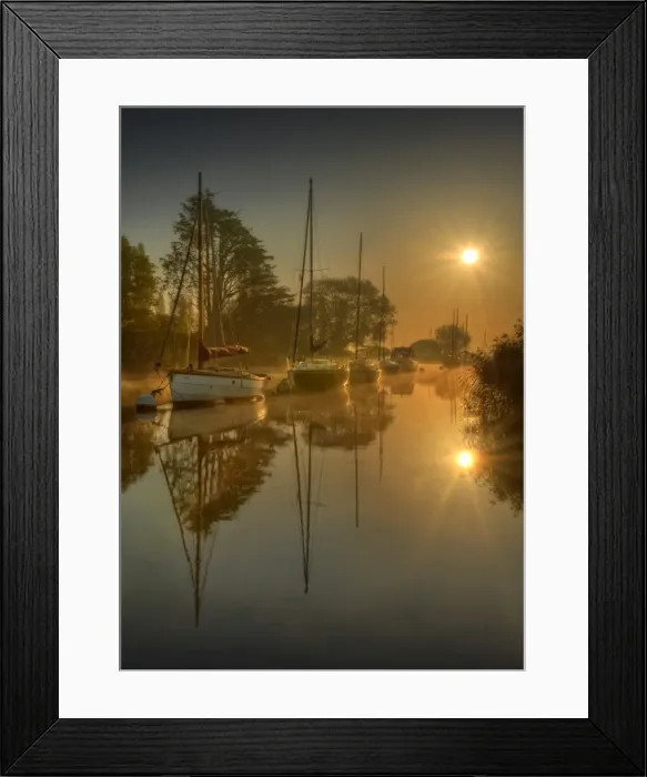 Framed Print : Frome river sunrise Framed Print : Frome river sunrise